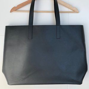 Everlane Black Leather Tote